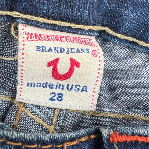 True Religion VTG USA Made Joey Low Rise Flare Jeans Size 28 - Picture 12 of 15